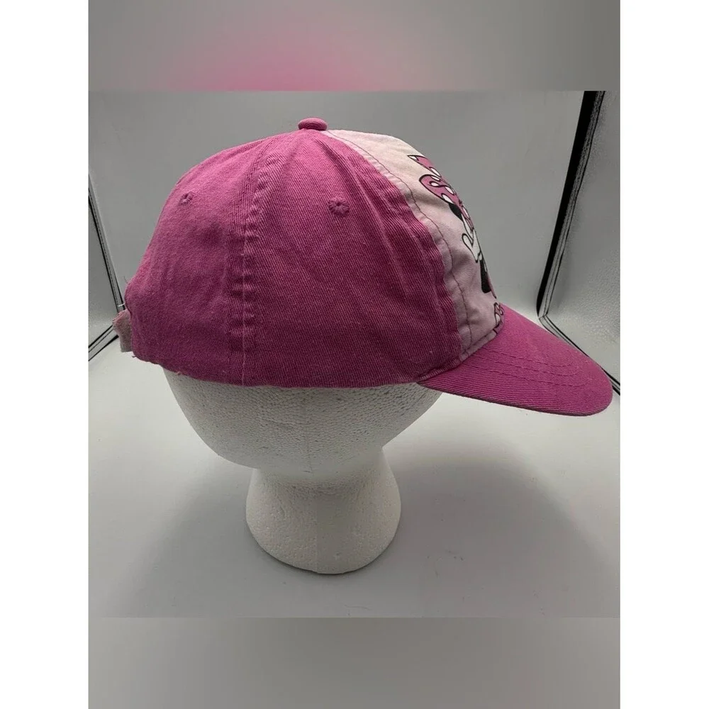 Disney Pink Minnie Mouse Hat Girls Adjustable Strap Cap Youth